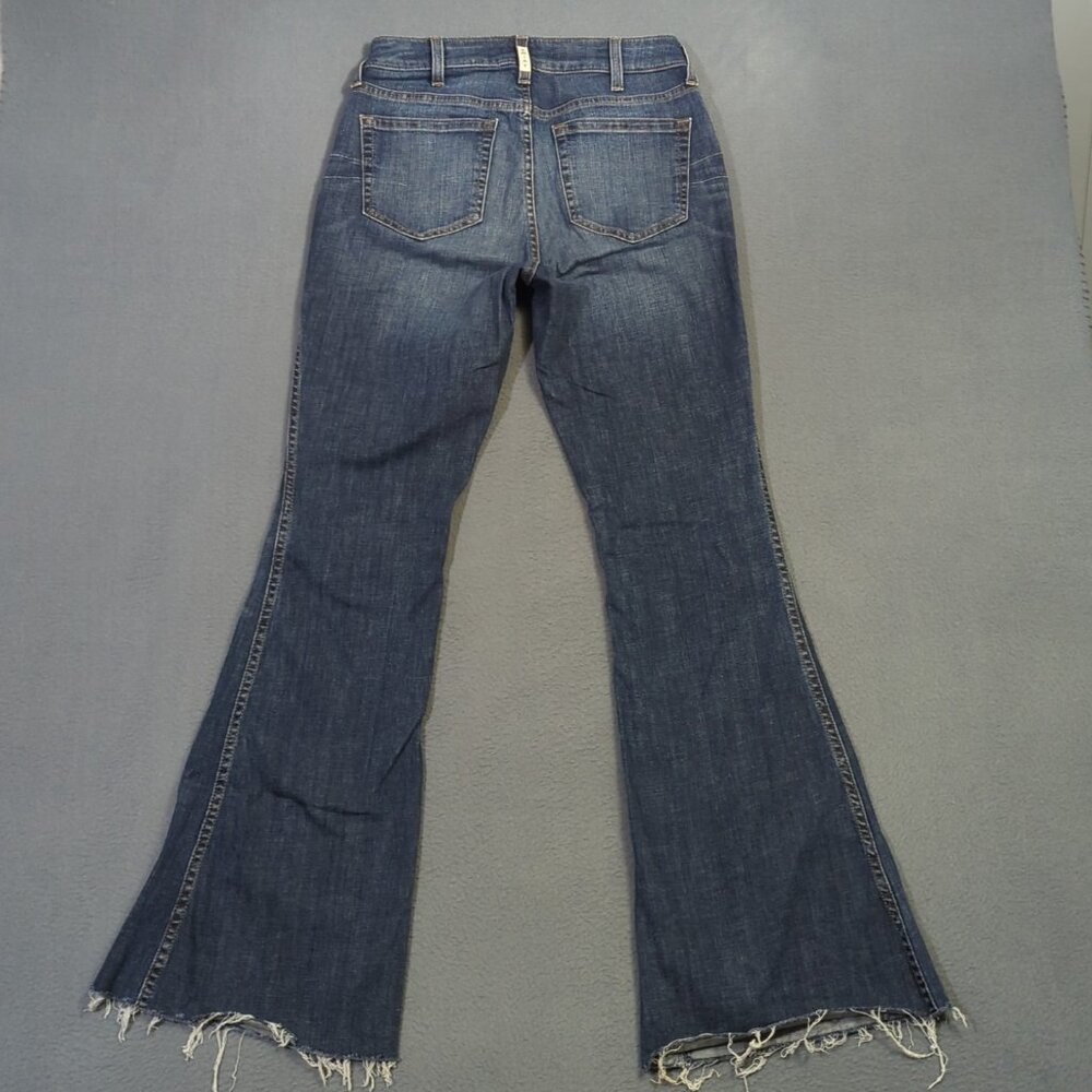 Ariat Jeans Women's 28R Blue R.E.A.L. High Rise Brynlee Flare Western Denim - Picture 2 of 12